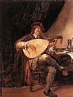 Jan Steen Self-Portrait as a Lutenist painting